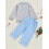 (5-6 Years, Gray) Ensemble 2 pièces Noël brodé. 5