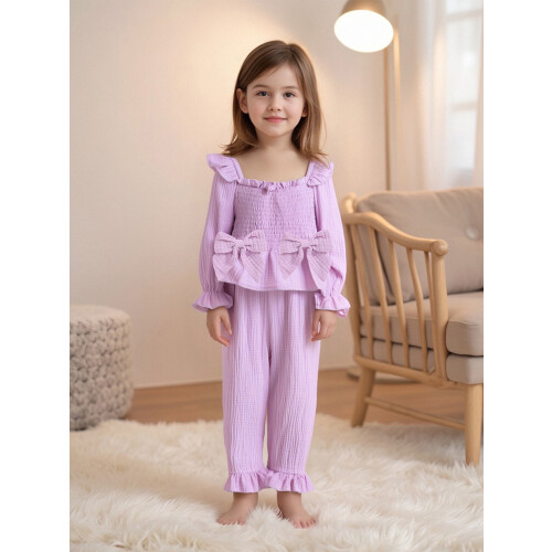 (6-12 Months, Purple) Conjunto de otoño 2 piezas. 2