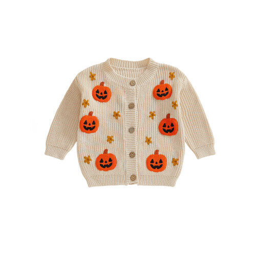 (18-24 Months, Khaki) Πλεκτές ζακέτες για μανίκια, κουμπιά.