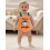 (6-12 Months, Orange) Μωρουδιακό Φόρμα, Αμάνικο και Αγοριών 3