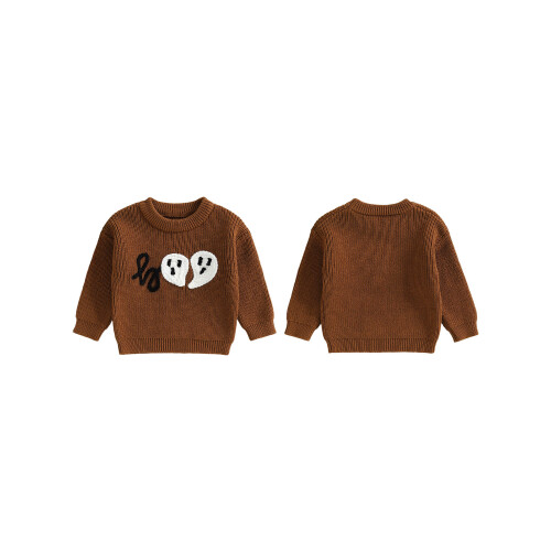 (18-24 Months, Russet) Πουλόβερ για νήπια μακριά μανίκια. 1