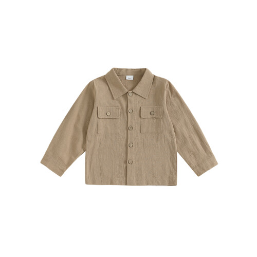 (2-3 Years, Khaki) Φθινοπωρινά πουκάμισα για για νήπια