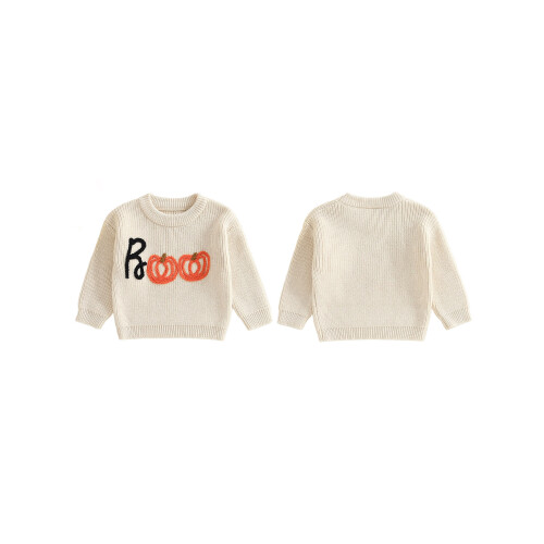 (18-24 Months, Apricot) Πουλόβερ για νήπια μακριά μανίκια. 1