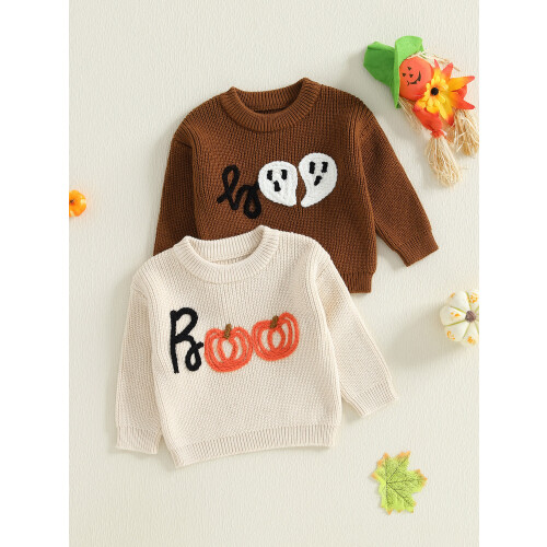 (18-24 Months, Russet) Πουλόβερ για νήπια μακριά μανίκια. 2