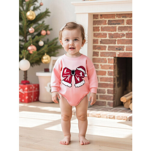 (0-3 Months, Pink) Combinaison de Noël et automne 2