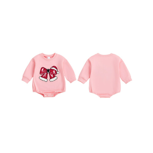 (0-3 Months, Pink) Combinaison de Noël et automne 1