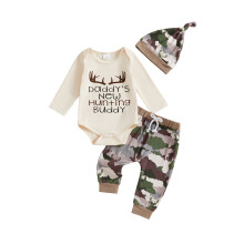 (6-12 Months, Khaki) Baba fiú őszi és sapkával