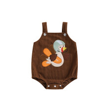 (6-9 Months, Brown) Ärmelloser Baby-Overall mit und Mädchen