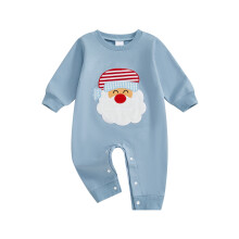(3-6 Months, Blue) Baby-Weihnachtsstrampler für Jungen und Herbstkleidung