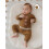 (6-12 Months, Brown) Ολόσωμη φόρμα Ημέρα φερμουάρ, καπέλο. 5