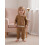 (6-12 Months, Brown) Ολόσωμη φόρμα Ημέρα φερμουάρ, καπέλο. 3