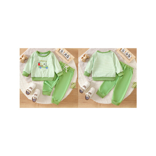 (18-24 Months, Green) Φθινοπωρινό σετ 2 με λάστιχο 1