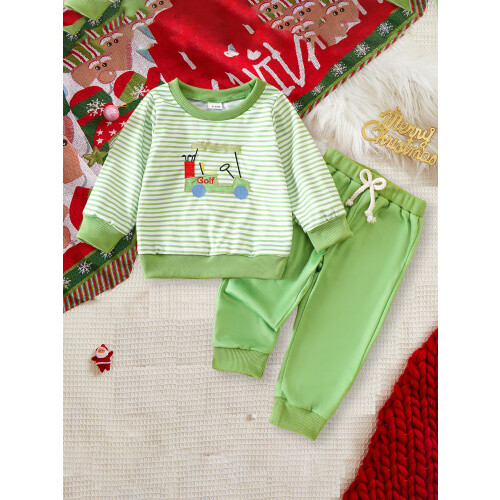 (18-24 Months, Green) Φθινοπωρινό σετ 2 με λάστιχο 2