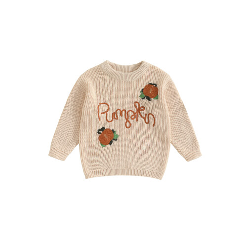 (2-3 Years, Beige) Πουλόβερ νήπια με για φθινόπωρο