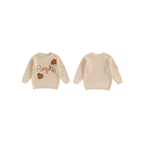 (2-3 Years, Beige) Πουλόβερ νήπια με για φθινόπωρο 1