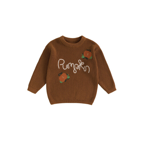 (2-3 Years, Brown) Πουλόβερ νήπια με για φθινόπωρο