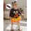 (6-12 Months, Brown) Set de 3 cu fundă. 6