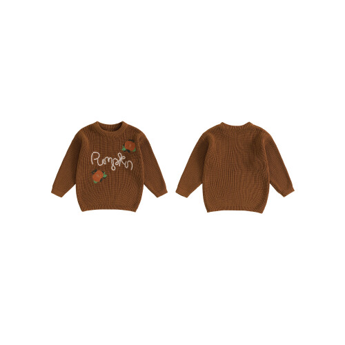 (2-3 Years, Brown) Πουλόβερ νήπια με για φθινόπωρο 1