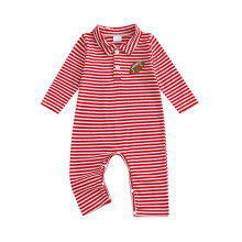 (6-12 Months, Red) Salopetă de fotbal de toamnă.