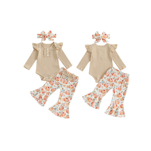 (0-3 Months, Khaki) Set de 3 și bandă. 1