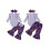 (6-12 Months, Purple) Set de 3 și bandă. 2