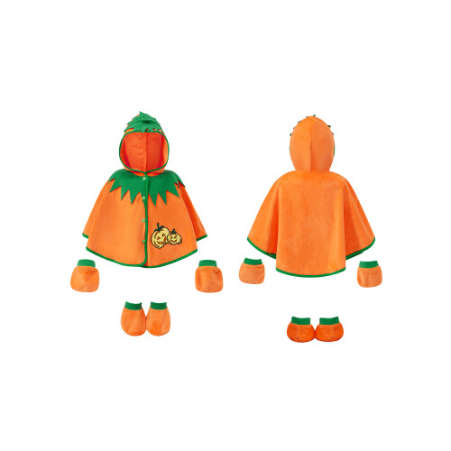 (3-4 Years, Orange) Σετ φλις γαντιών πάρτι Halloween 1