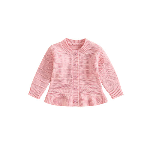 (3-4 Years, Pink) Πλεκτή ζακέτα νήπια, ρούχα, φθινοπωρινά.