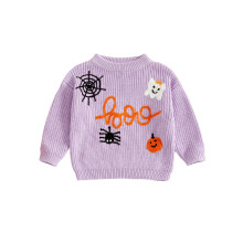 (6-9 Months, Purple) Πλεκτό Πουλόβερ για Halloween, Μακρυμάνικο