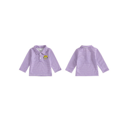 (12-18 Months, Purple) Μπλούζα ζώων με κουμπιά, άνοιξη/φθινόπωρο 1