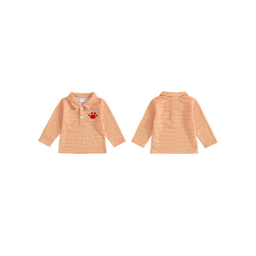 (12-18 Months, Orange) Μπλούζα ζώων με κουμπιά, άνοιξη/φθινόπωρο 1