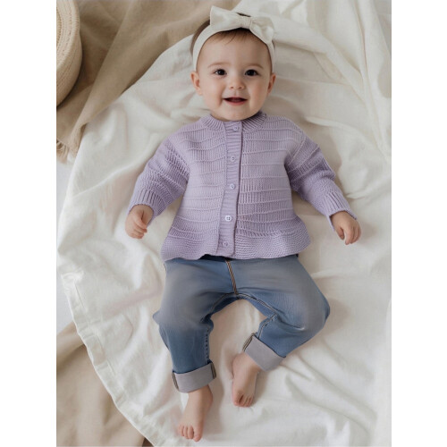 (6-18 Months, Purple) Πλεκτή ζακέτα νήπια, ρούχα, φθινοπωρινά. 2