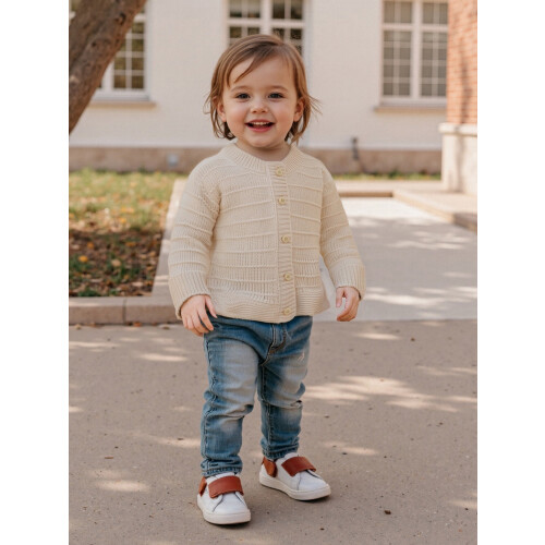 (18-24 Months, Ivory) Πλεκτή ζακέτα νήπια, ρούχα, φθινοπωρινά. 2