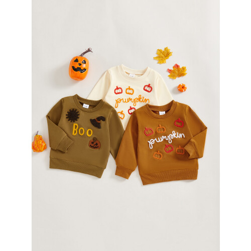(6-12 Months, Khaki) Φούτερ νήπια με μακριά μανίκια. 2
