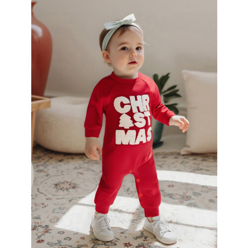 (0-3 Months, Red) Combinaison de Noël ou garçon 2