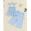 (9-12 Months, Sky Blue) Σετ καλοκαιρινών ρούχων 2 τεμάχια. 4