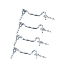 1.7' RustResistant Galvanized Cabin Hook Door Latch for Wooden Doors and Windows, 4pcs