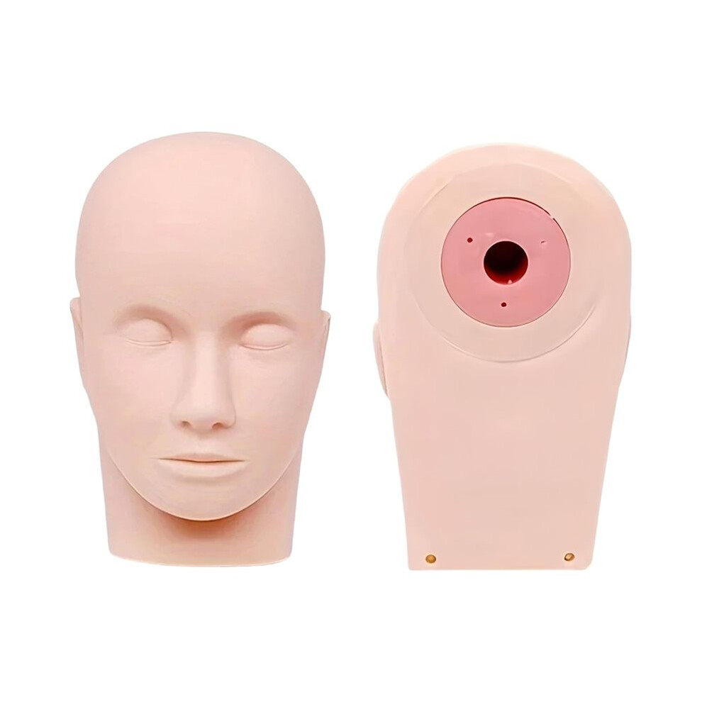 Lash Makeup Mannequin  Cosmetology Mannequin  for Makeup Soft Rubber Doll Face for Facial Massage Practice