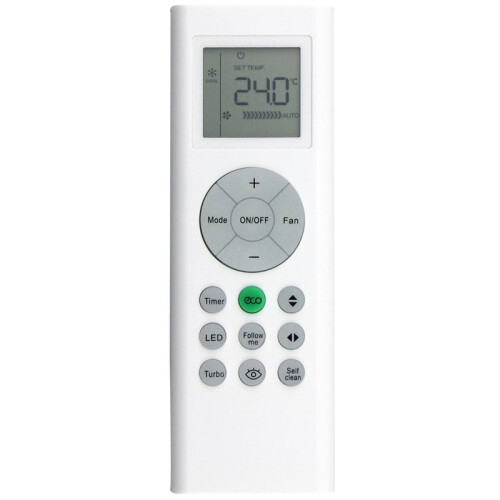Télécommande de Remplacement pour Climatiseur pour Midea RG66B3(2H)/BGEF