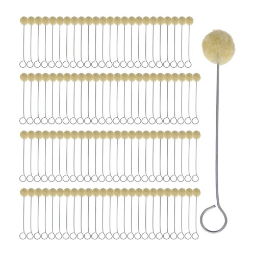 Wool Daubers  Brush,Applicator Tool for Leather Dye, Staining, Crafting, DIY Crafts Projects, Contact Cement 100pcs