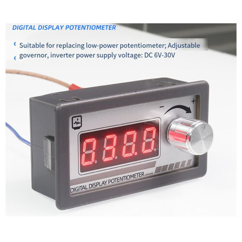 Digital Display Potentiometer Variable Resistor 10k Ω Resistance Signal Simulator for Speed Controller Inverter 2