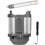Innerfilterbyteskåpa för  Airwrap HS01 HS05-Modeller Curling Iron Innerfilterdammskydd Svart 3