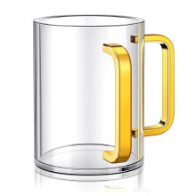 Hand Washing Cup with Dual Handles 5Inch Acrylic Clear Negel Vasser Washing Cup for Netilat Yadayim Jewish Ritual
