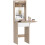 Homcom HOMCOM Compact Dressing Table with Lighted Mirror Open Shelves Natural Wood 2