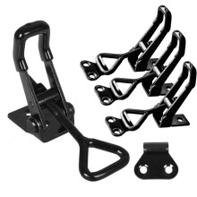 Heavy Duty Sliding Door Lock and Adjustable Toggle Latch Clamp for Cabinets, Home and Outdoor Use