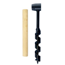 25mm Handmatige Survivalboor, Houtbewerkingsgatzaag met Houten Stok, Handboor, Handmatige Houtboor