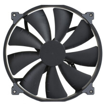 PHANTEKS PH-F200SP Zwarte Computerbehuizingventilator met Hoog Luchtvolume, 200 mm, 4-Pins PWM Stille Koelventilator, FDB Hydraulische Lagers