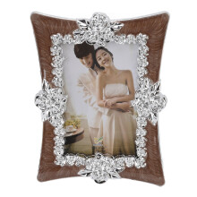 Islamic Decorative Tableware Vintage Silver Picture Frame Set Elegant Rustic Resin Design With Rhinestone Accents For Tabletop And Wall Display