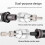 Bike Crank Extractor Puller with Bottom Bracket Remover Cycling Repair Tool Kit for Square Hole Axis 3