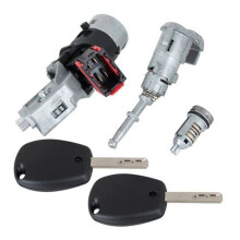 Car Compete Lock Set Ignition Cylinder Door Lock Tumbler 2Keys for Kangoo Iii Modus Master LHD 806012544R