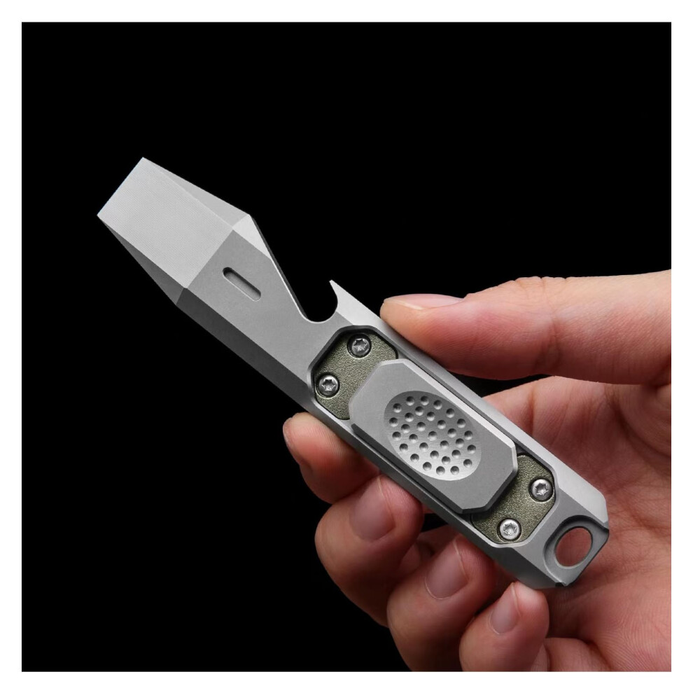 Edc Titanium Pry Bar Multifunctional Keychain Tool With Bottle Opener And Stressrelief Slide 9771547236702
